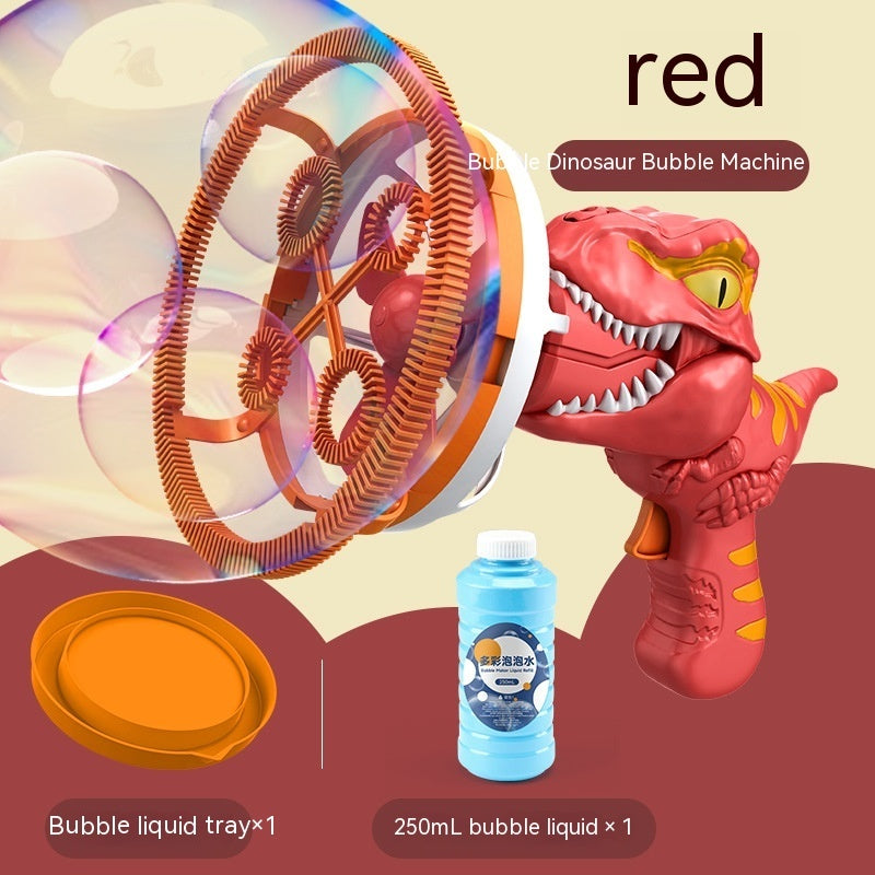 Dinosaur Handheld Bubble Machine – Cartoon Bubble Blower Toy Gift