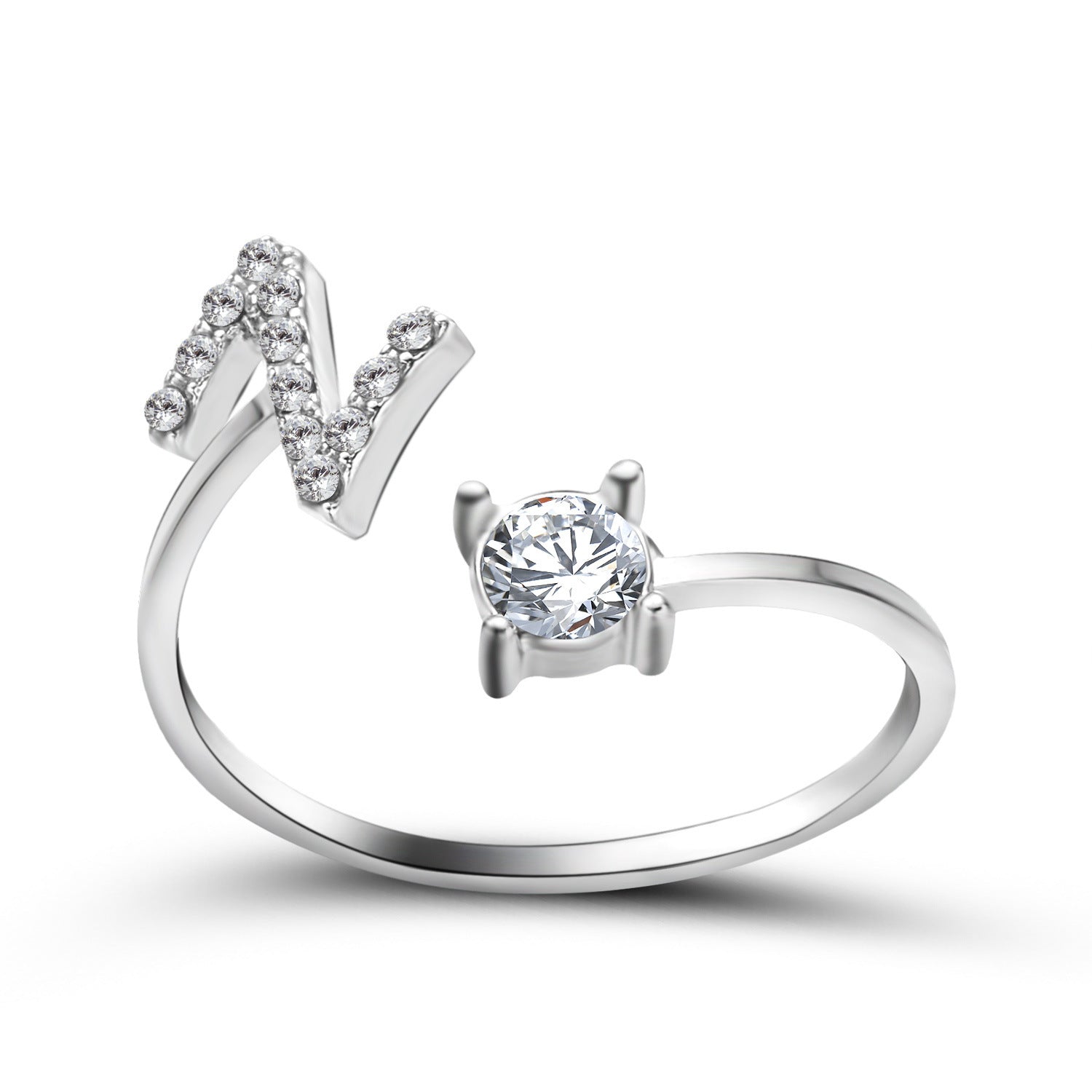 Adjustable Initial Ring – Elegant Women's Jewellery