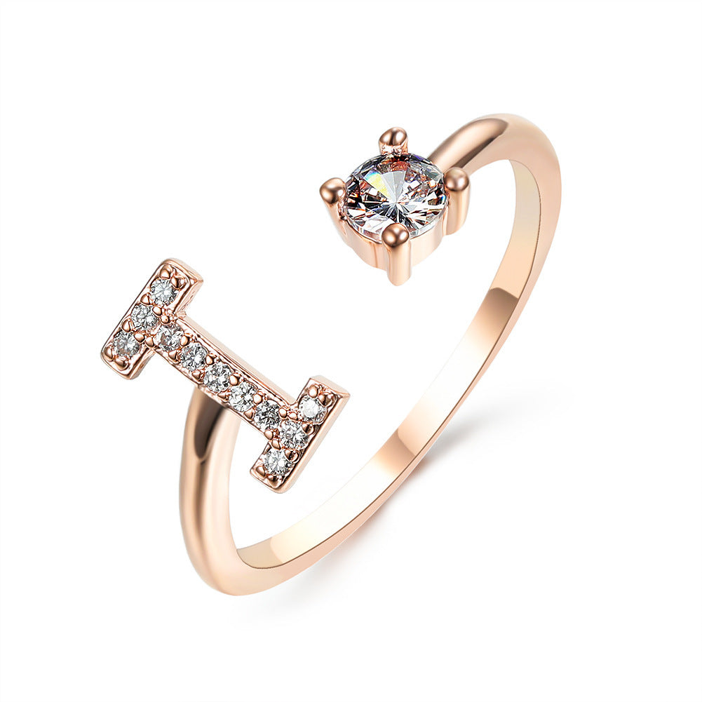 Adjustable Initial Ring – Elegant Women's Jewellery