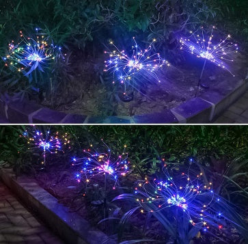 New Ground Plug Solar LED Fireworks Light