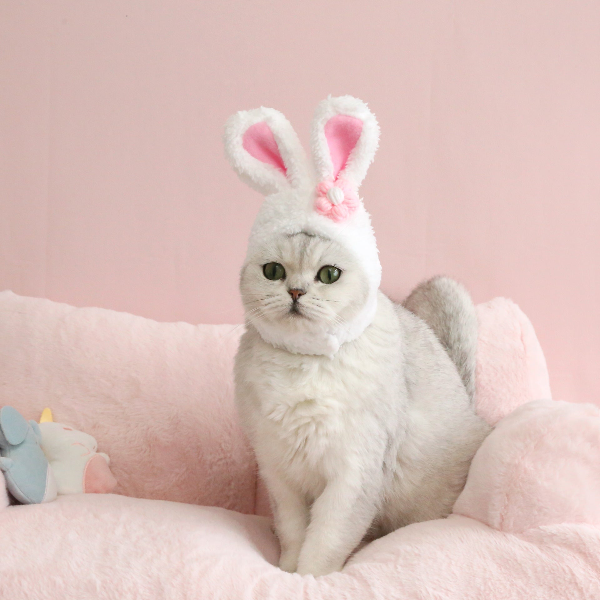 Cat Dog Rabbit Ears Cute Easter Decoration Hat Head Cover