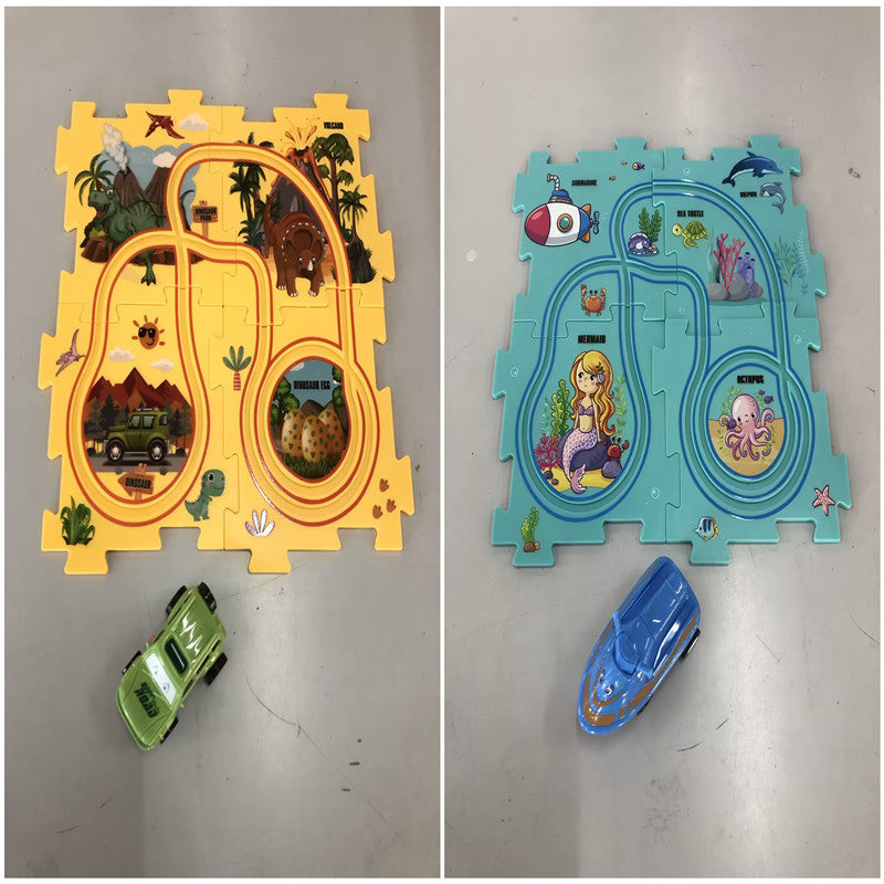 DIY Electric Railroad Speeder – Kids' Puzzle & Construction Toy