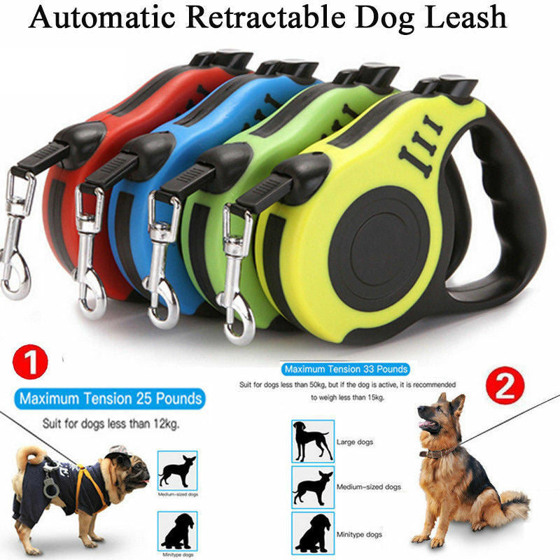 Automatic Retractable Dog Leash β Hands-Free Walking Lead