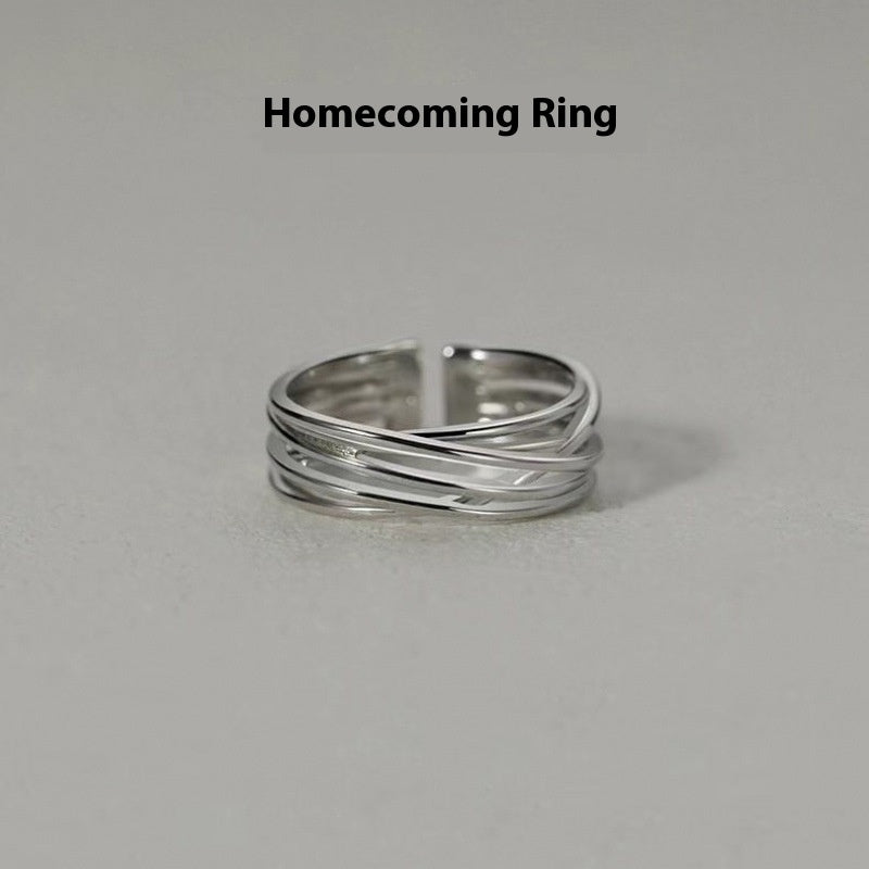 Hip Hop Men's Ring Retro Easy Matching Adjustable