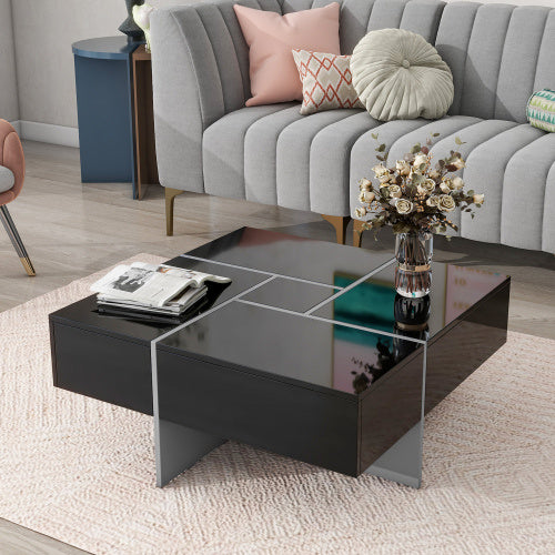 Coffee Table with Hidden Storage - Unique Design