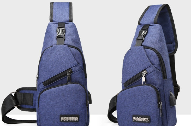 Men's USB Charging Shoulder Bag for Sports & Outdoors