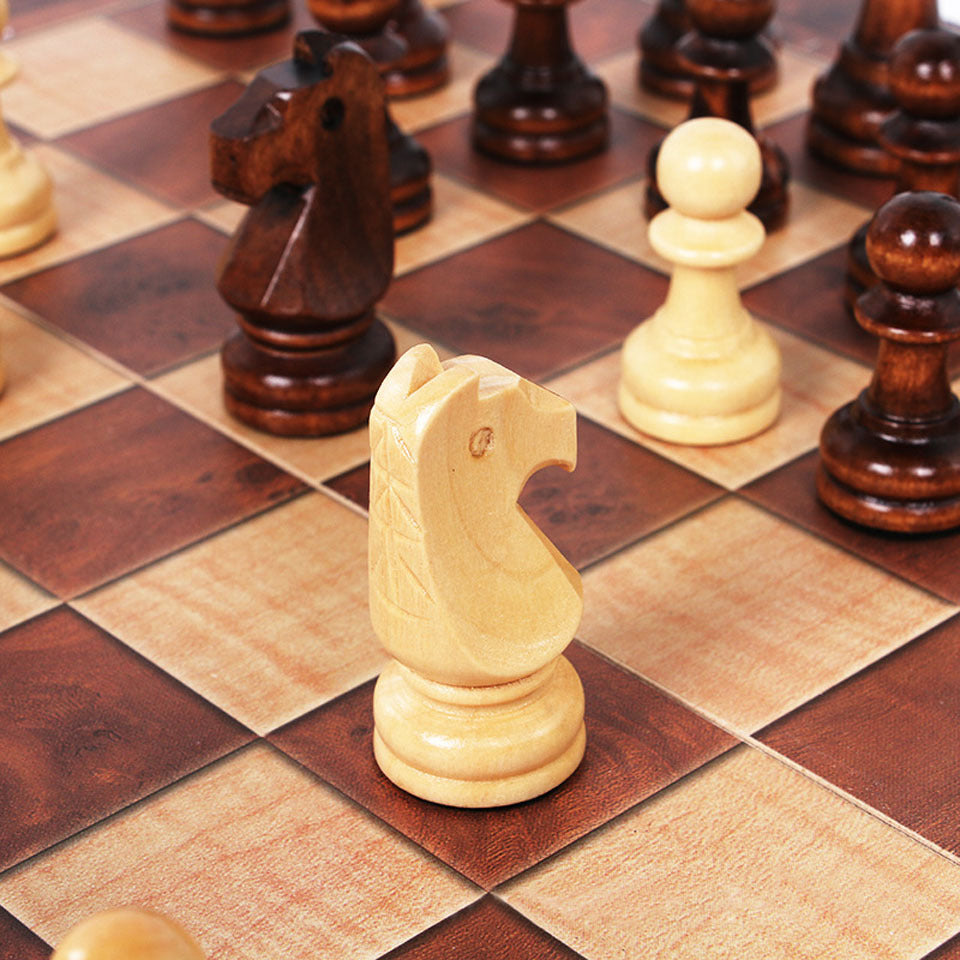 3-in-1 Travel Chess & Backgammon Set