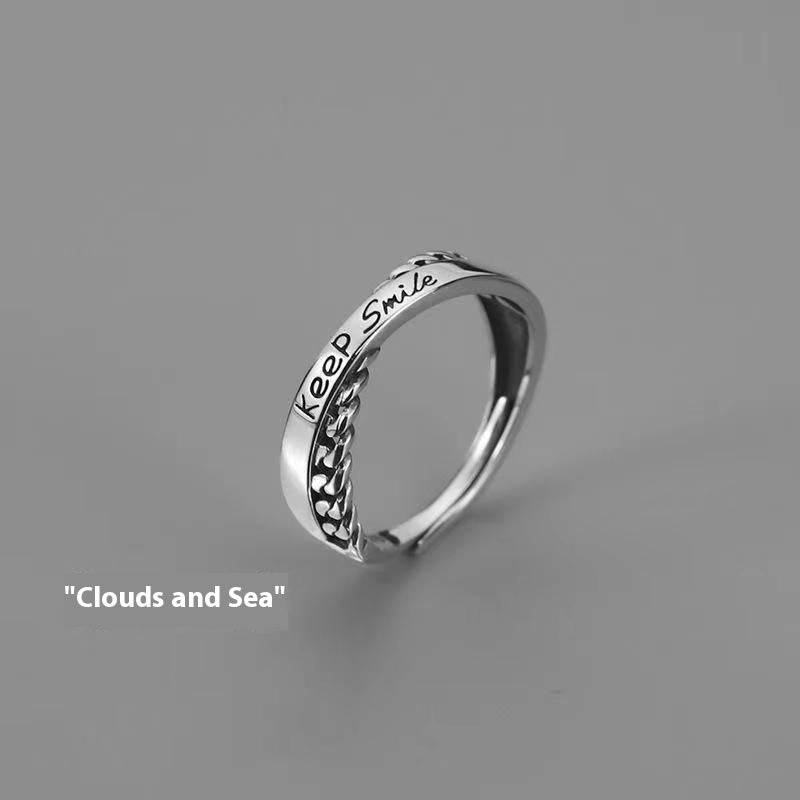 Hip Hop Men's Ring Retro Easy Matching Adjustable