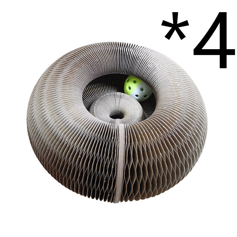 2-in-1 Magic Organ Cat Scratcher – Foldable, Durable, and Recyclable