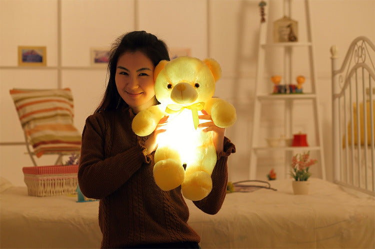 LED Light-Up Teddy Bear – Plush Glowing Stuffed Toy for Kids & Gifts