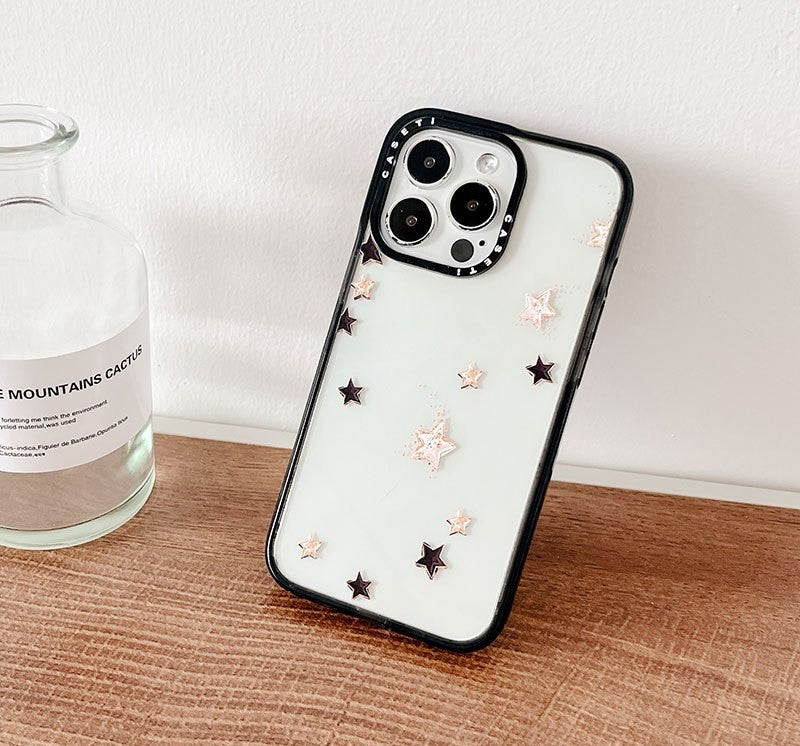 Simple Doodle Lucky Star Phone Case Acrylic Hard
