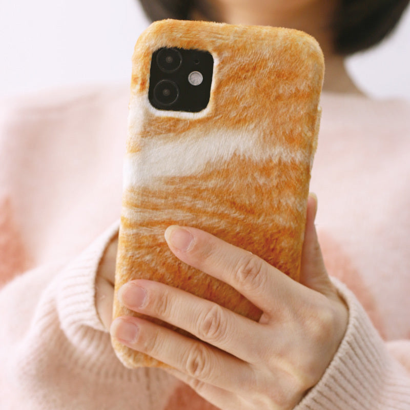 Original Plush Fluff Cat Case – Compatible with Apple X