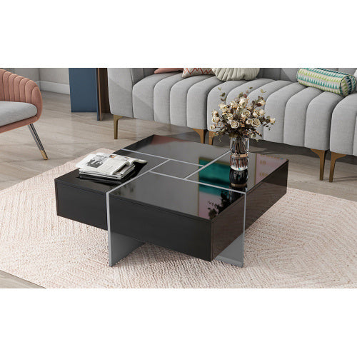 Coffee Table with Hidden Storage - Unique Design