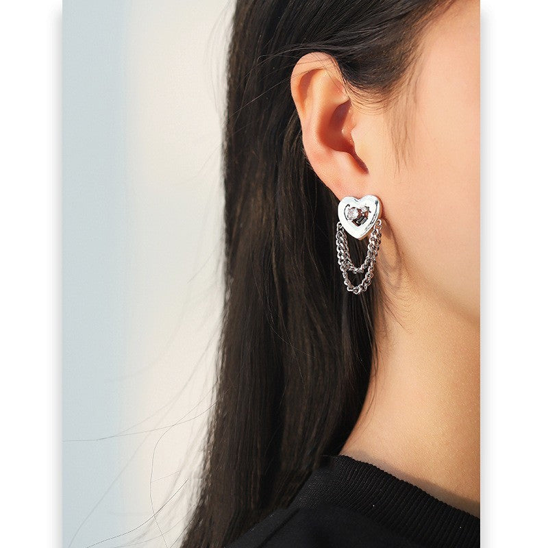Women's Fashion Love Chain Earrings