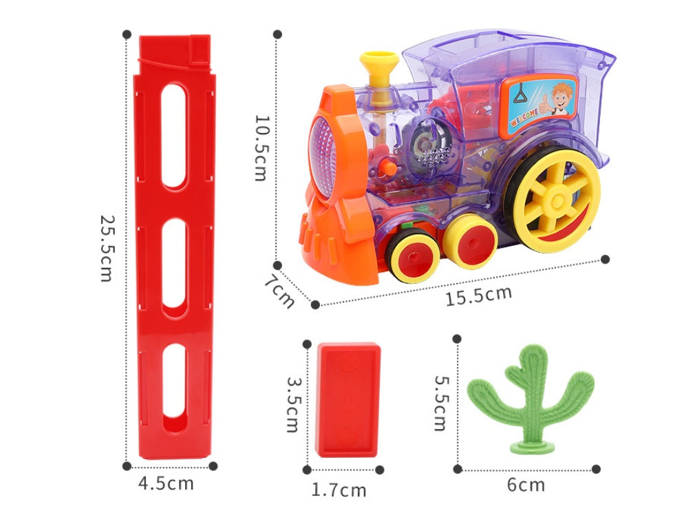 Domino Train Toy – Automatic Block-Laying Puzzle Car
