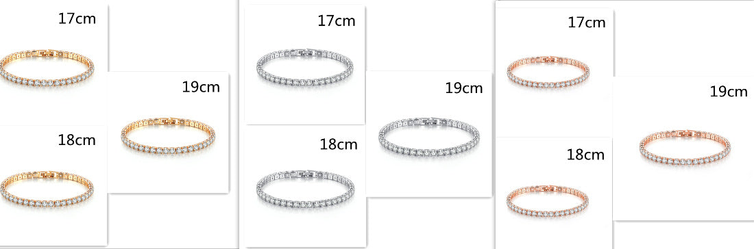 4mm Round Zircon Tennis Bracelet - Full Diamond Hip Hop Jewellery