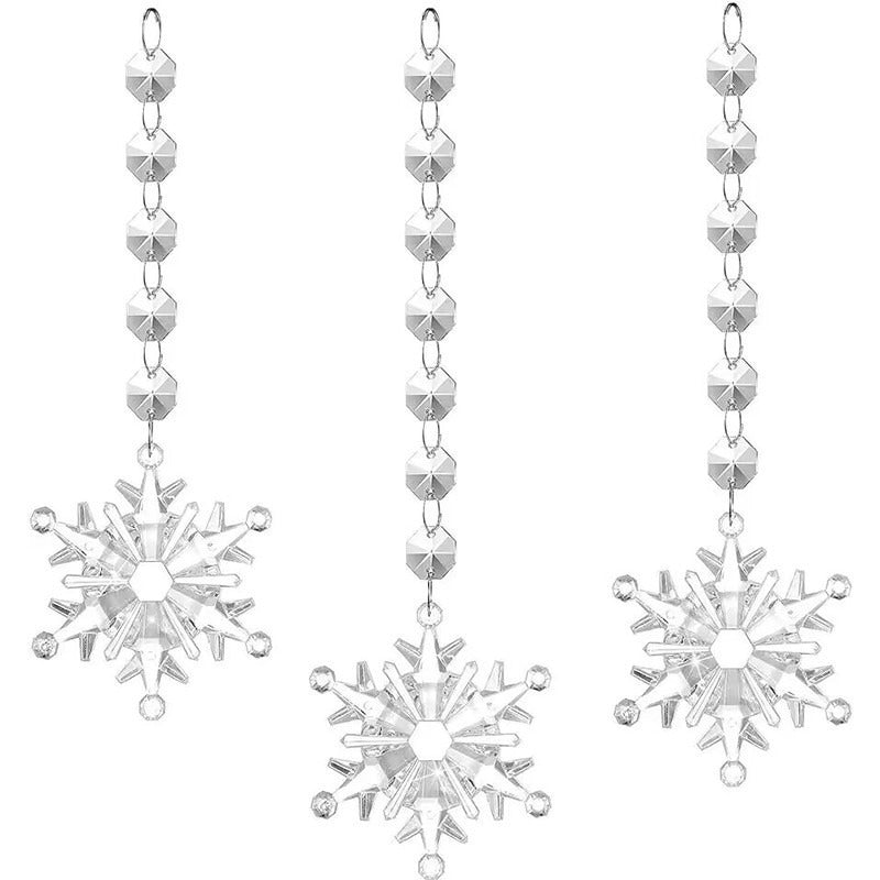 Christmas Tree Decorative Crystal Pendant 18-Piece