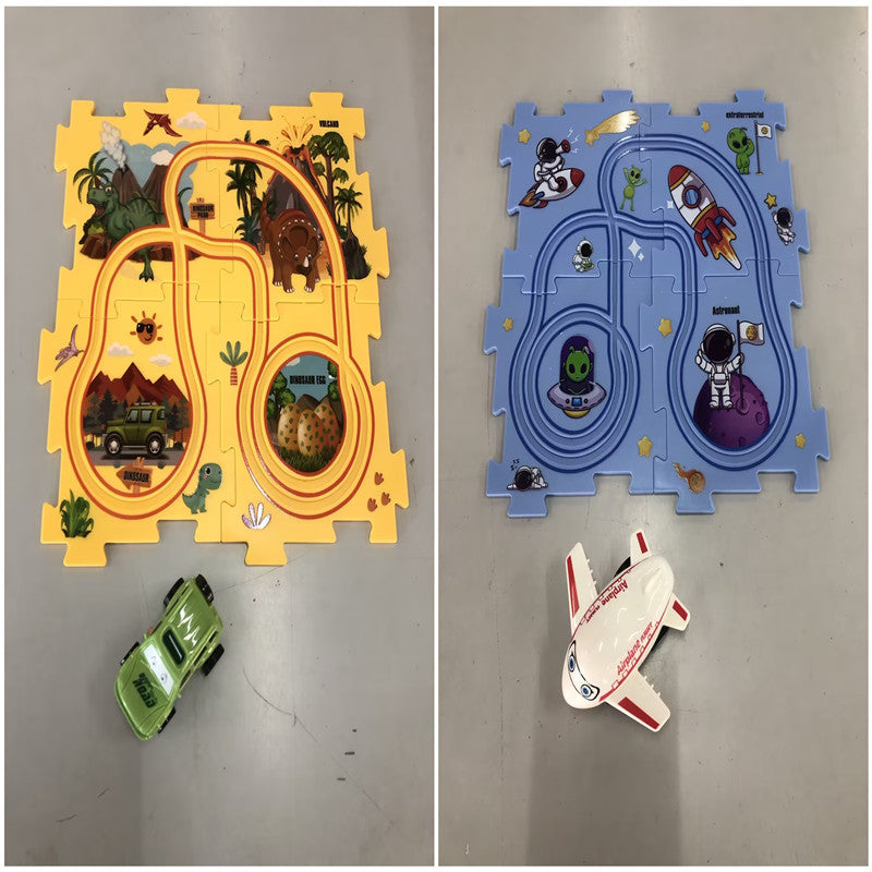 DIY Electric Railroad Speeder – Kids' Puzzle & Construction Toy