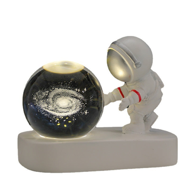 Galaxy Astronaut Crystal Ball Night Light