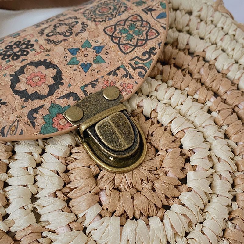 Shoulder Straw-weaved Crossbody Beach Bag