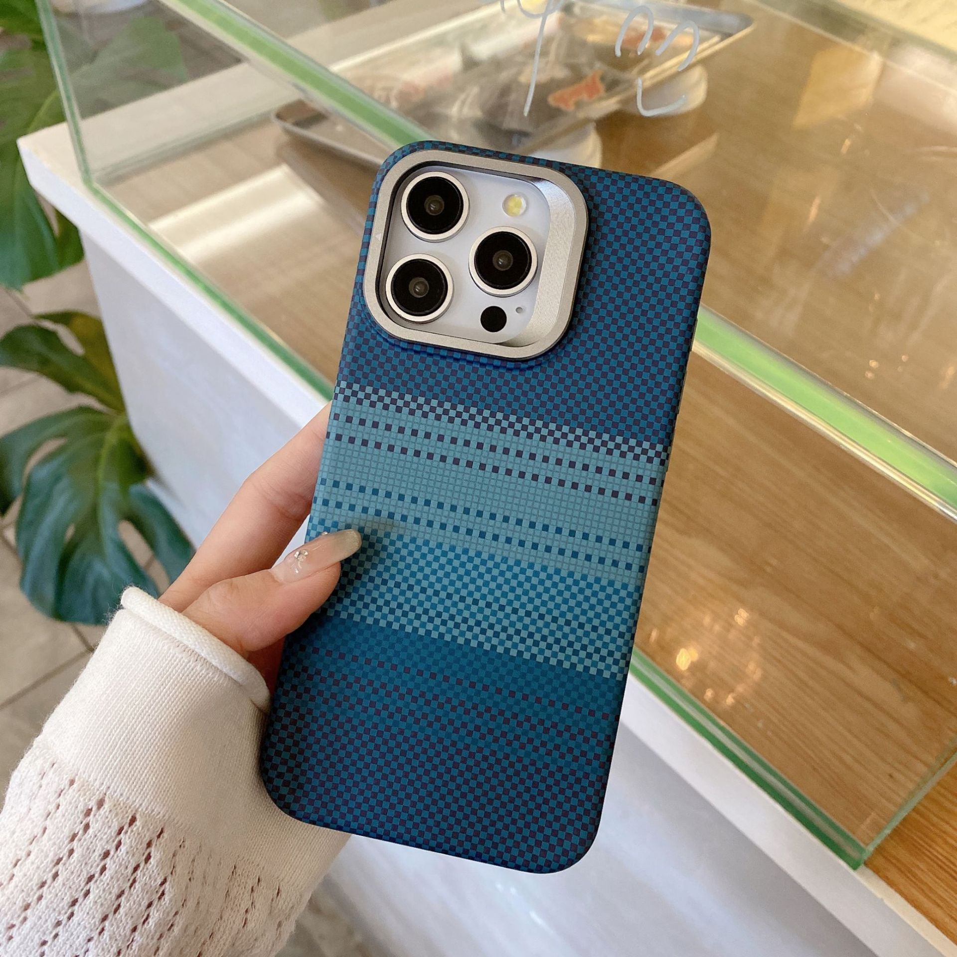 Magnetic Phone Case Metal Lens Holder Protective Sleeve