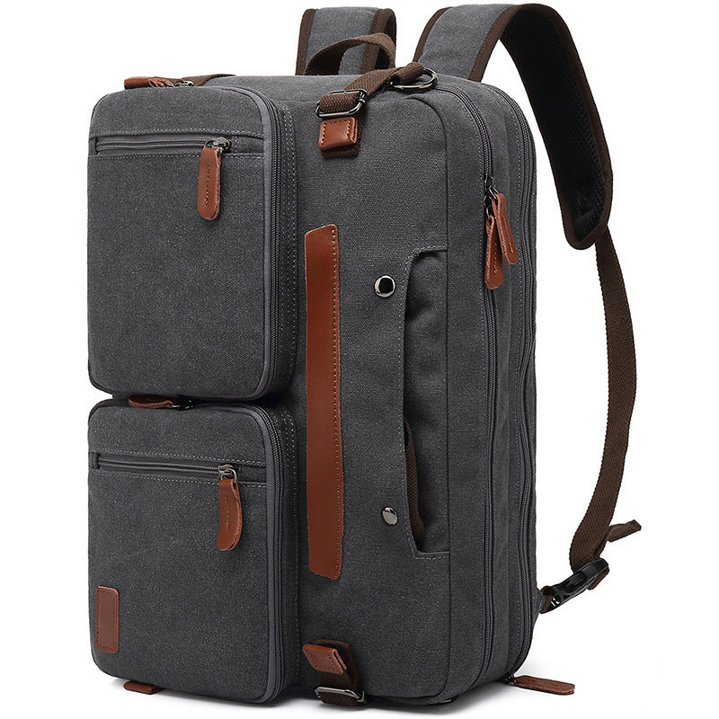 Men's Bag Multi-functional Backpack Handbag + Shoulder Bag