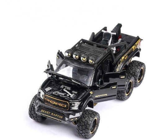 Raptor Model Pickup Truck Simulation SUVs Toy Cars