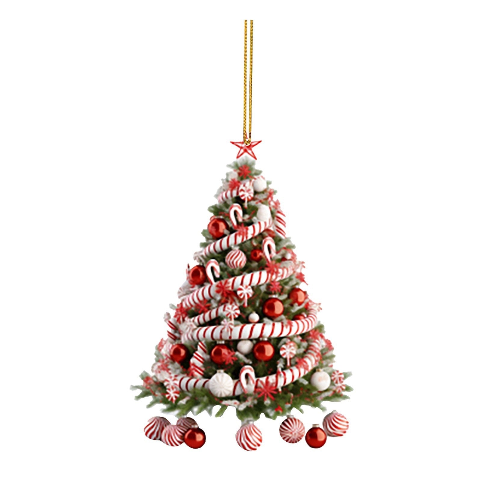 Christmas Tree Pendant Holiday Acrylic Flat Decorations