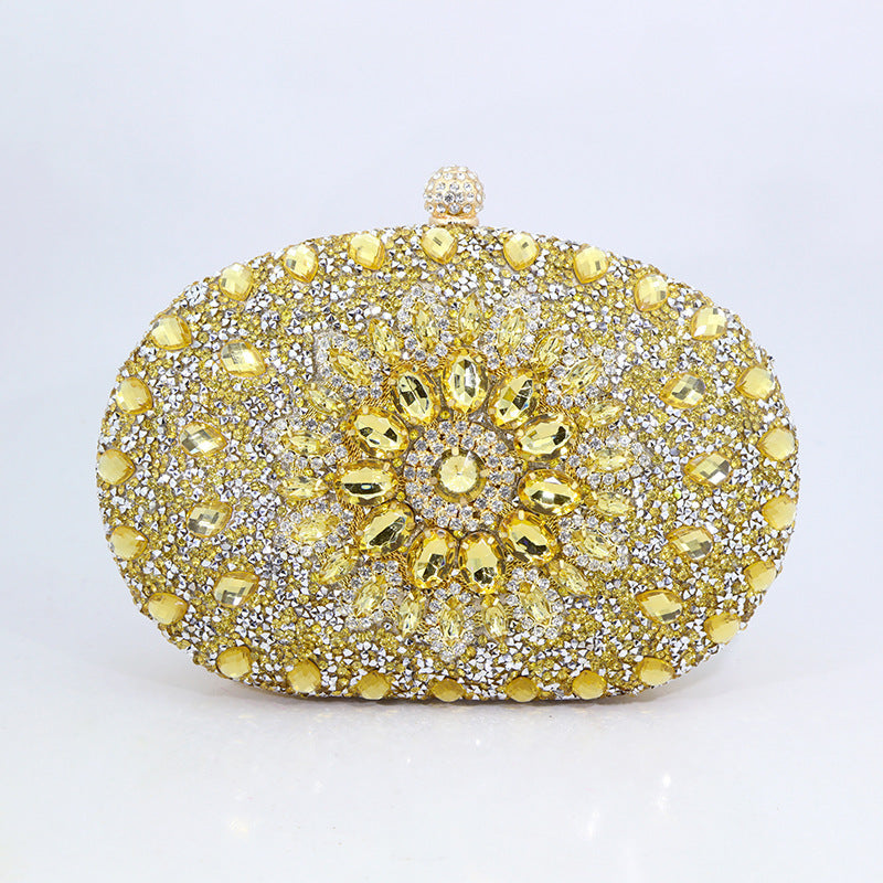 Sunflower Diamond Evening Bag – Women's Formal Handbag