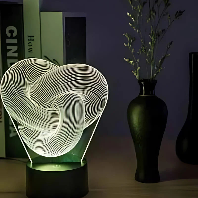 3D Twist Abstract LED Night Light