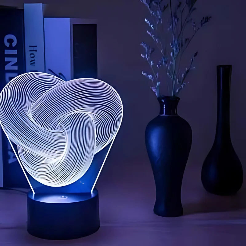 3D Twist Abstract LED Night Light
