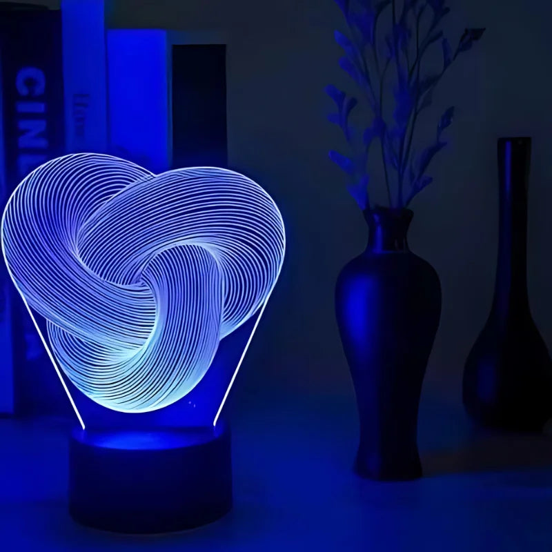3D Twist Abstract LED Night Light