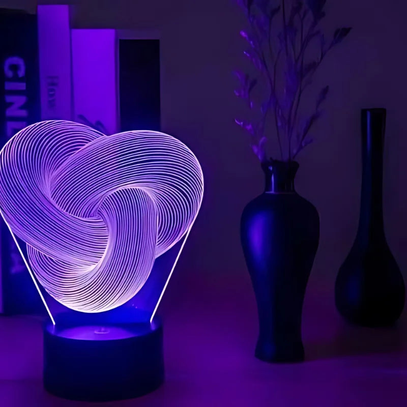 3D Twist Abstract LED Night Light