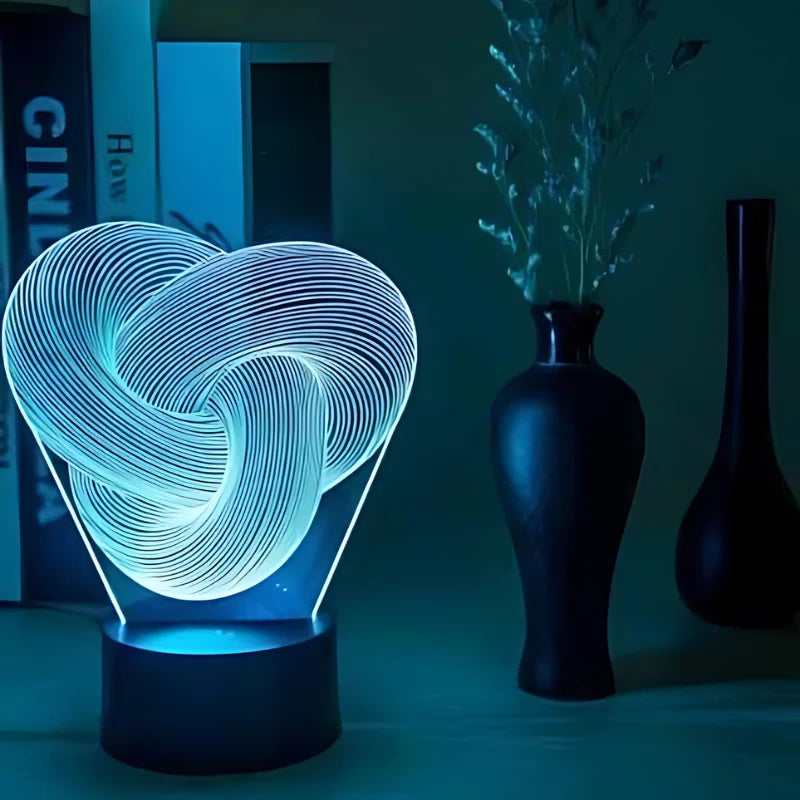 3D Twist Abstract LED Night Light