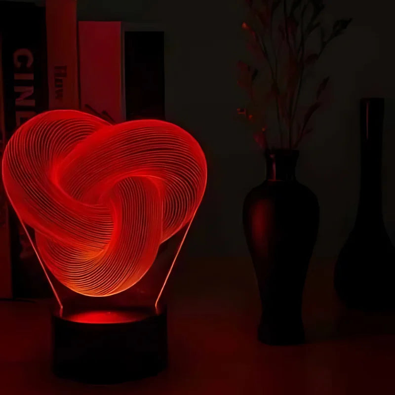 3D Twist Abstract LED Night Light