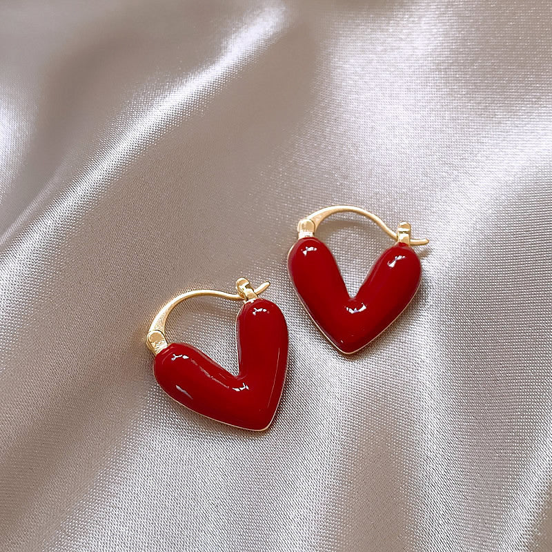 Advanced Sense Love Heart Earrings