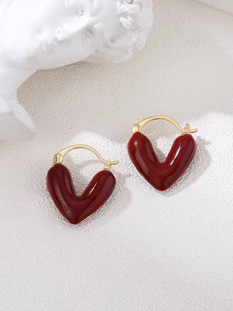 Advanced Sense Love Heart Earrings