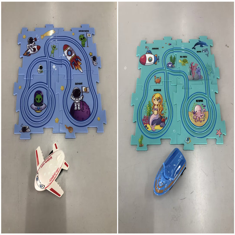 DIY Electric Railroad Speeder – Kids' Puzzle & Construction Toy