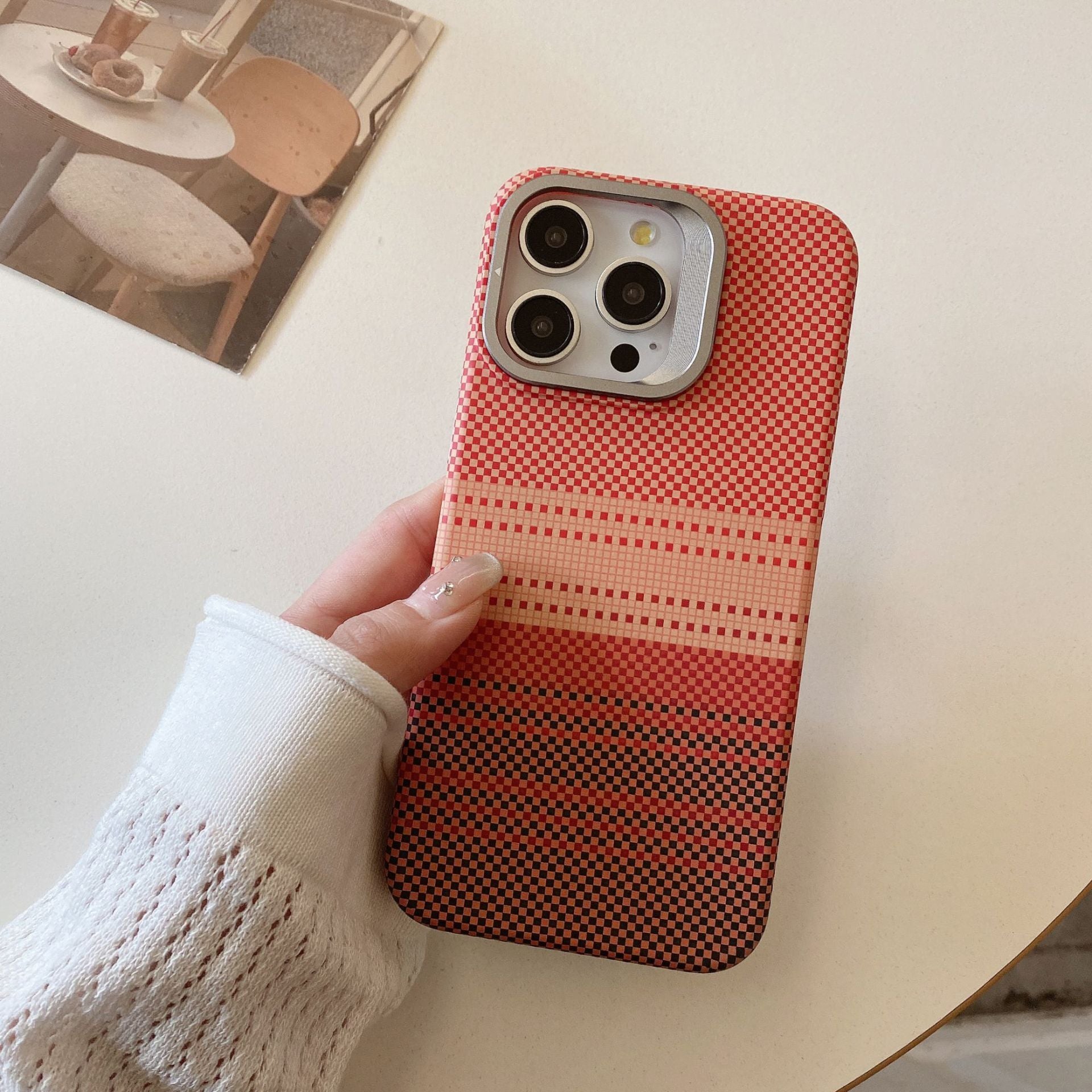 Magnetic Phone Case Metal Lens Holder Protective Sleeve