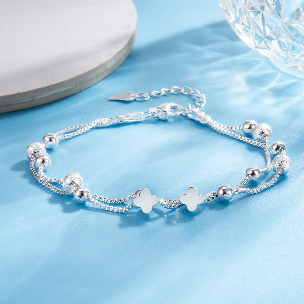 Clover Round Beads Simple Bracelet