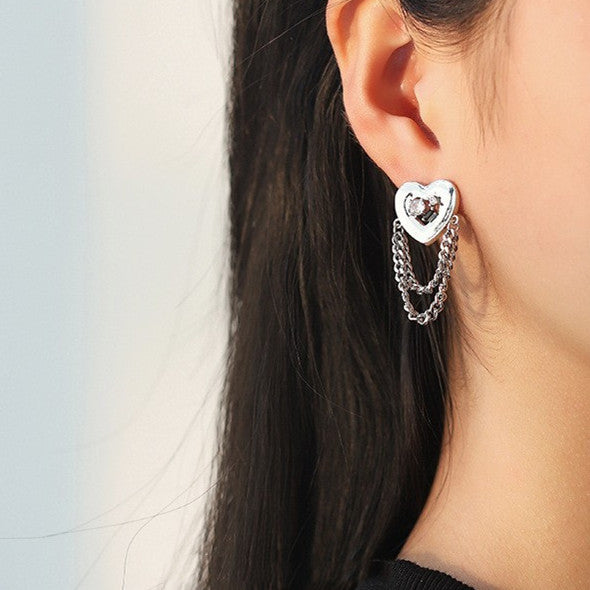 Women's Fashion Love Chain Earrings