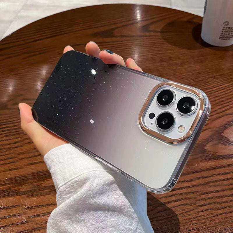 Starry Gradient Mobile Phone Case All Inclusive Transparent