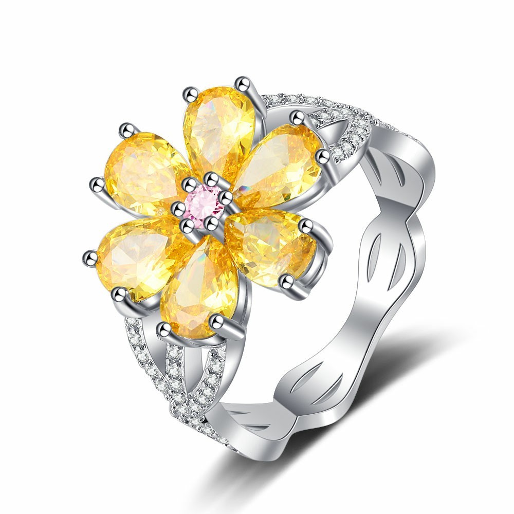 Fashion Exquisite Sweet Flowers Ring