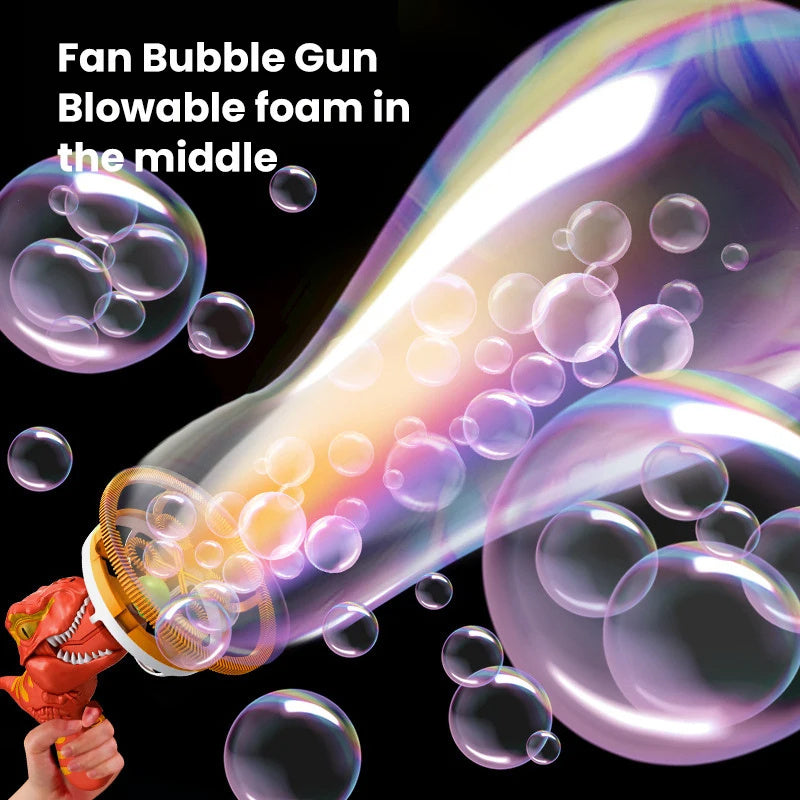 Dinosaur Handheld Bubble Machine – Cartoon Bubble Blower Toy Gift
