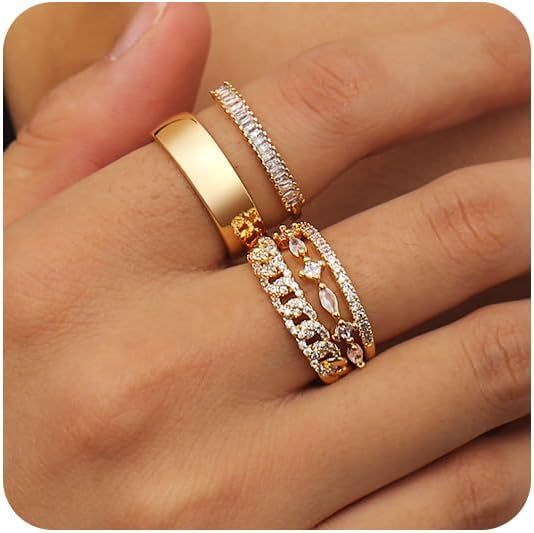 Zircon Plated Diamond Women's Ring