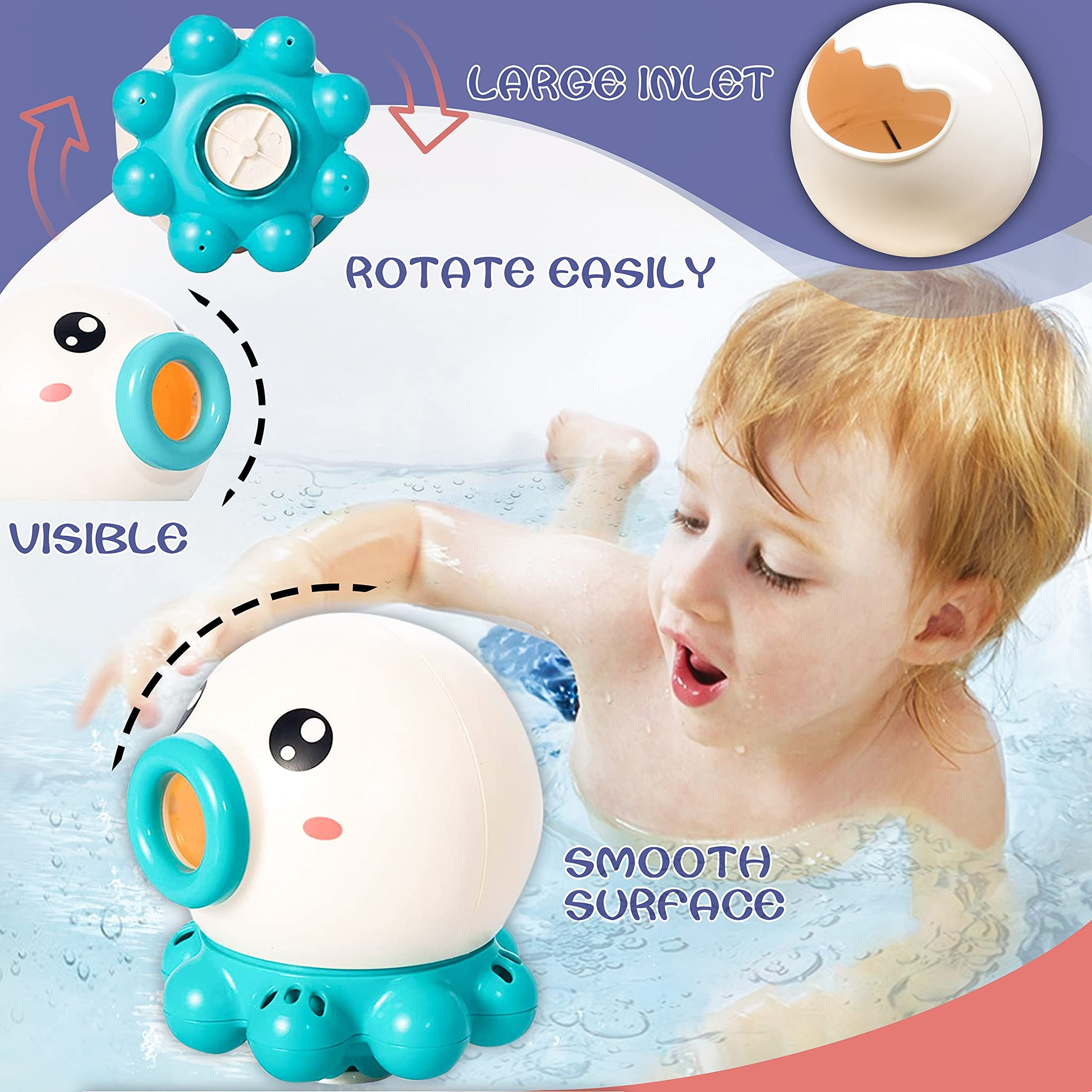 Octopus Fountain Bath & Water Sprinkler Toy