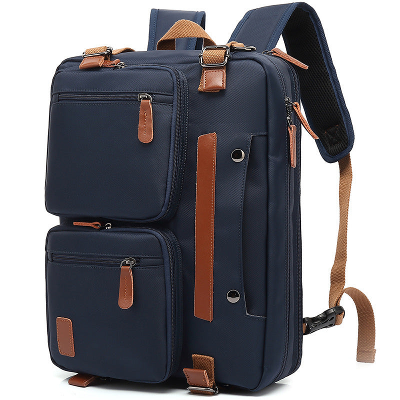 Men's Bag Multi-functional Backpack Handbag + Shoulder Bag
