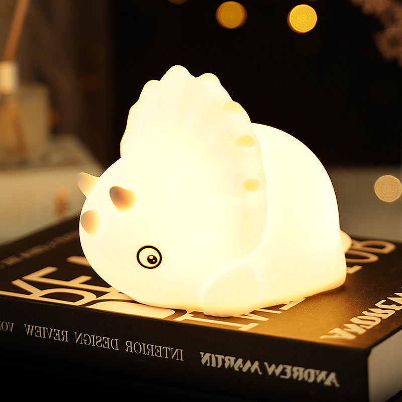 LED Small Night Light Touch Sensor Dinosaur Silicone Lamp