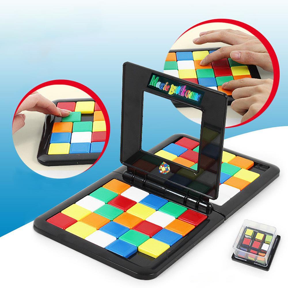 Color Battle Square Race Game – Educational Parent-Child Puzzle Toy
