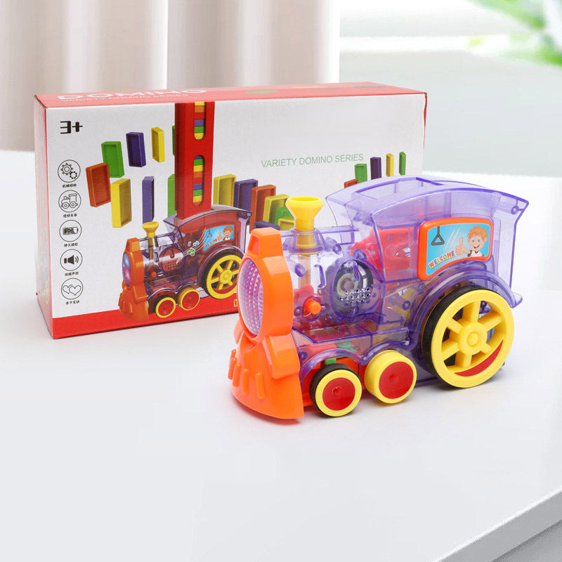 Domino Train Toy – Automatic Block-Laying Puzzle Car